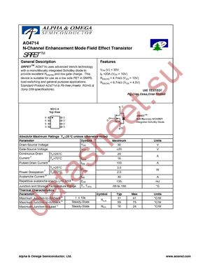 AO4714 datasheet  